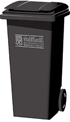 <h4>Black Wheelie Bin</h4> <h5>Household Waste</h5>