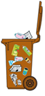 <h4>Brown Wheelie Bin</h4> <h5>Mixed Recycling</h5>